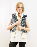 Faux Fur Jacket (Blue)