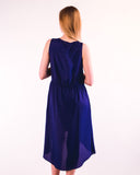 Dip Hem Dress (BLUE)