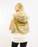 Faux Fur Jacket (Dot print)
