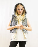 Faux Fur Jacket (Mix Grey)