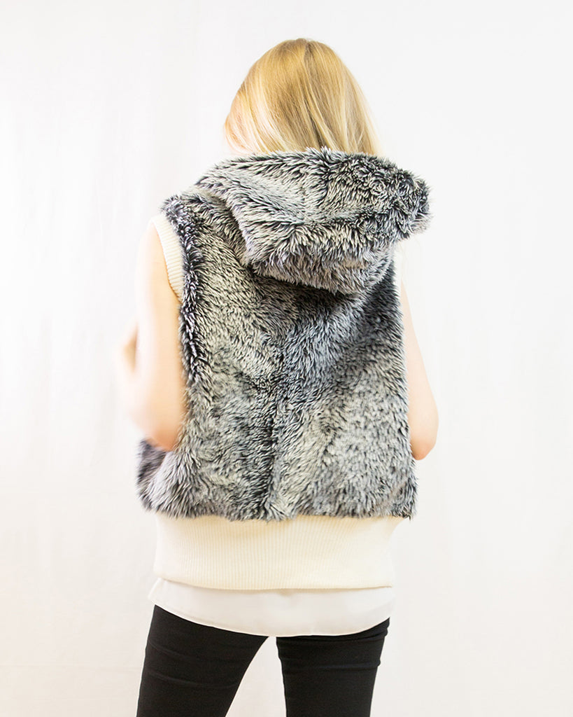 Faux Fur Jacket (Mix Grey)