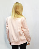 Quilted Satin Bomber Jacket with sleeves Pocket