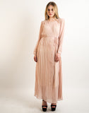 Pleated Long Maxi Dress