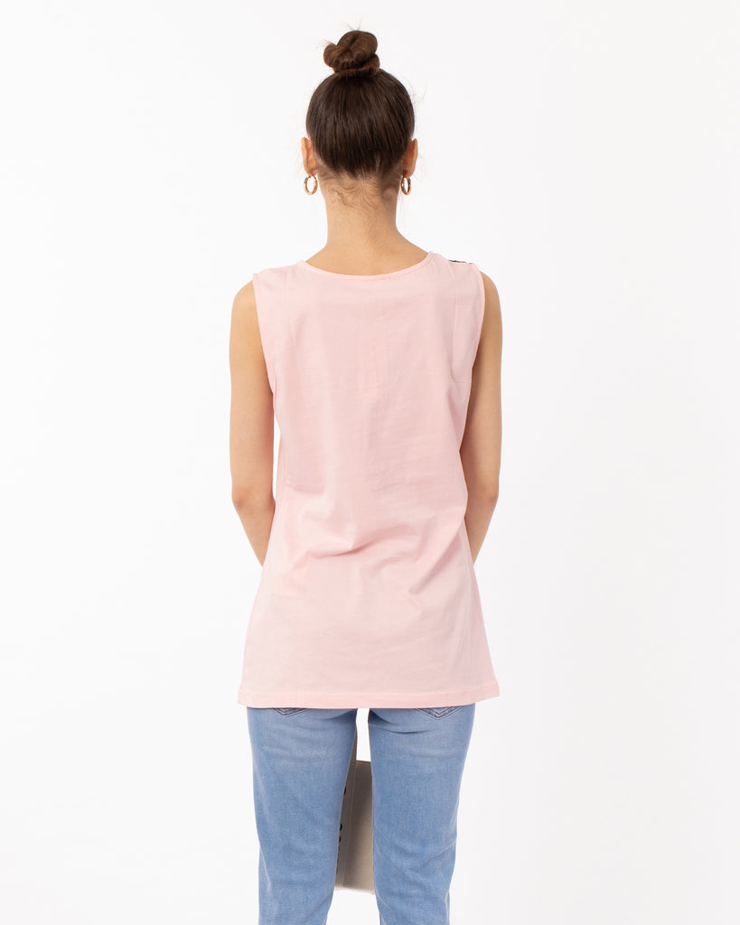 eyelash lace cotton vest top