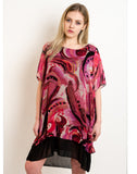 Multi color Print Oversize dress