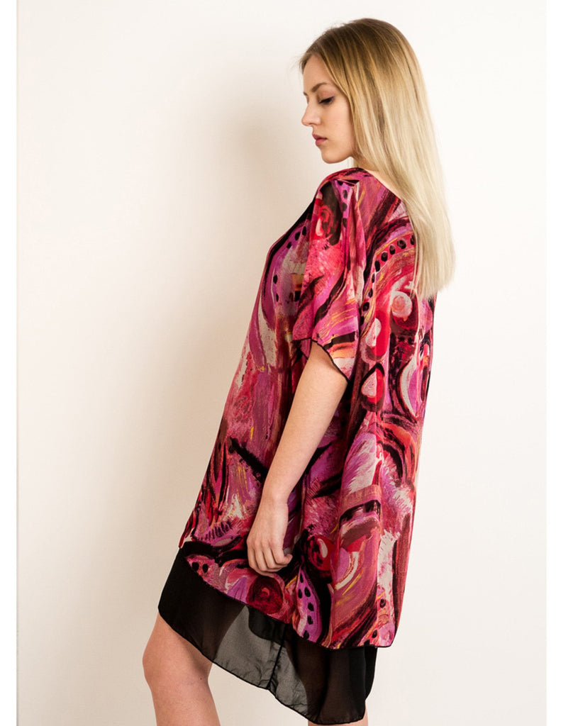 Multi color Print Oversize dress