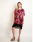 Multi color Print Oversize dress