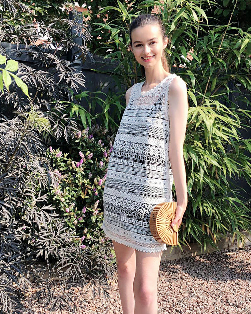 Crochet Dress (White)