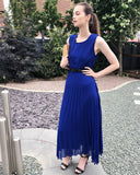 Pleated Maxi dress