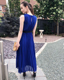 Pleated Maxi dress