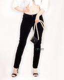 Super soft corduroy jeans trousers in black
