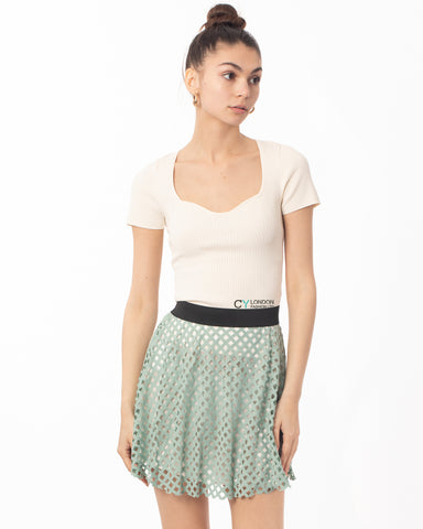 Mesh Skirt (Mint)