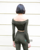 Cropped top and leggings set