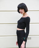 Cropped top and leggings set