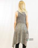Sleeveless Wool Knitted Cardigan