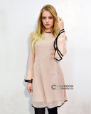 Bell Sleeves Chiffon Midi Dress