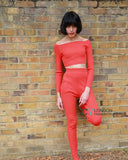 Cropped top and leggings set