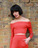 Cropped top and leggings set