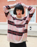 Check Print Wool blend Jumper