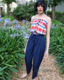 Check Print Jumpsuits (Red)