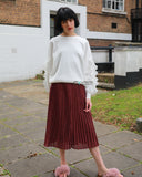 Chiffon frilled with crystal stone embellished jumper