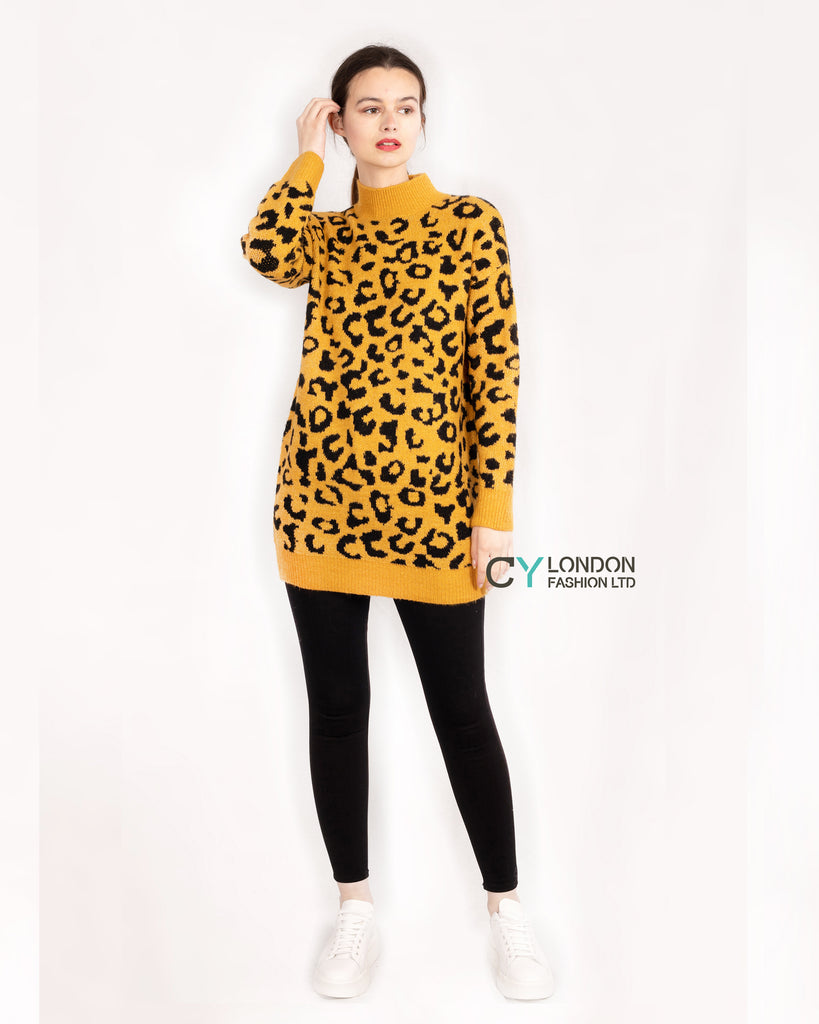 Leopard Print Fluffy Jumper