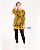 Leopard Print Fluffy Jumper