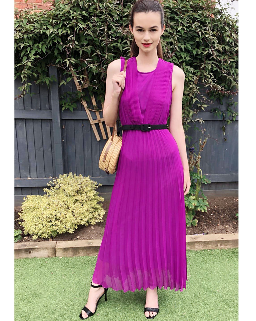 Pleated Maxi dress