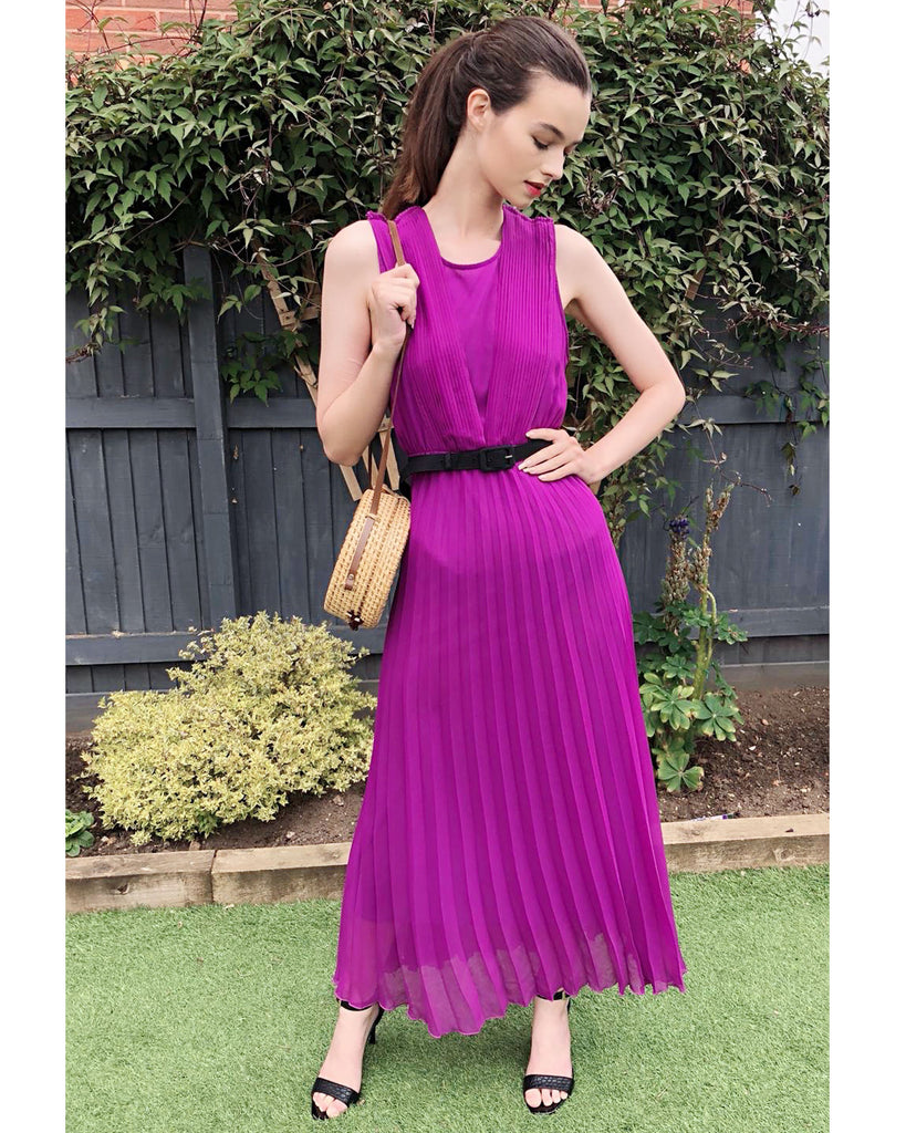 Pleated Maxi dress