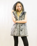 Faux Fur Oversize Hoody Coat