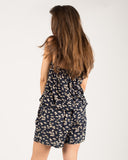 Leaf Print Playsuits (Blue)