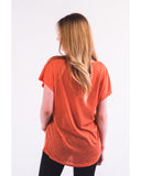 Gold Eagle embellished T-shirt  (Orange)