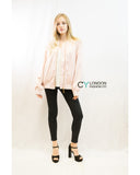 Pink Color Satin Quilted Bomber Jacket