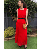 Pleated Maxi dress