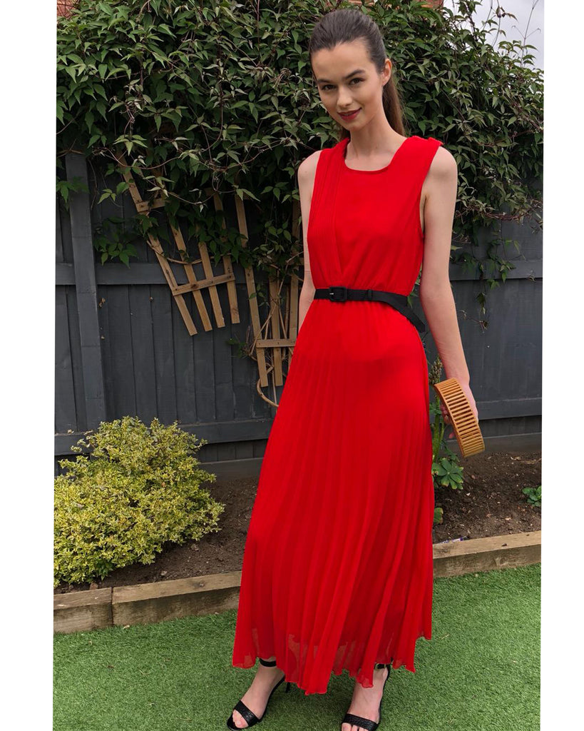 Pleated Maxi dress