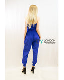 Cotton Bootube Jumpsuits (Peach)