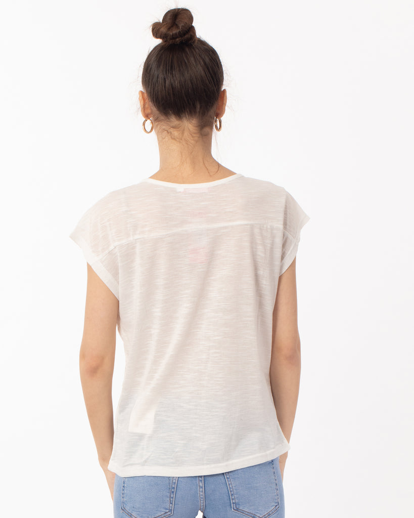 Embellished T-shirt (White)