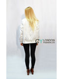 Quilted Satin Puffer Bomber Jacket